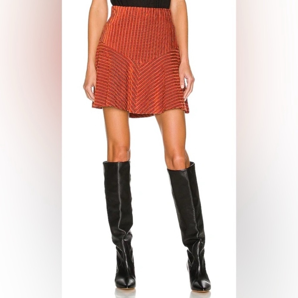 Free People Y2K Camden corduroy style ginger Skirt Size Small